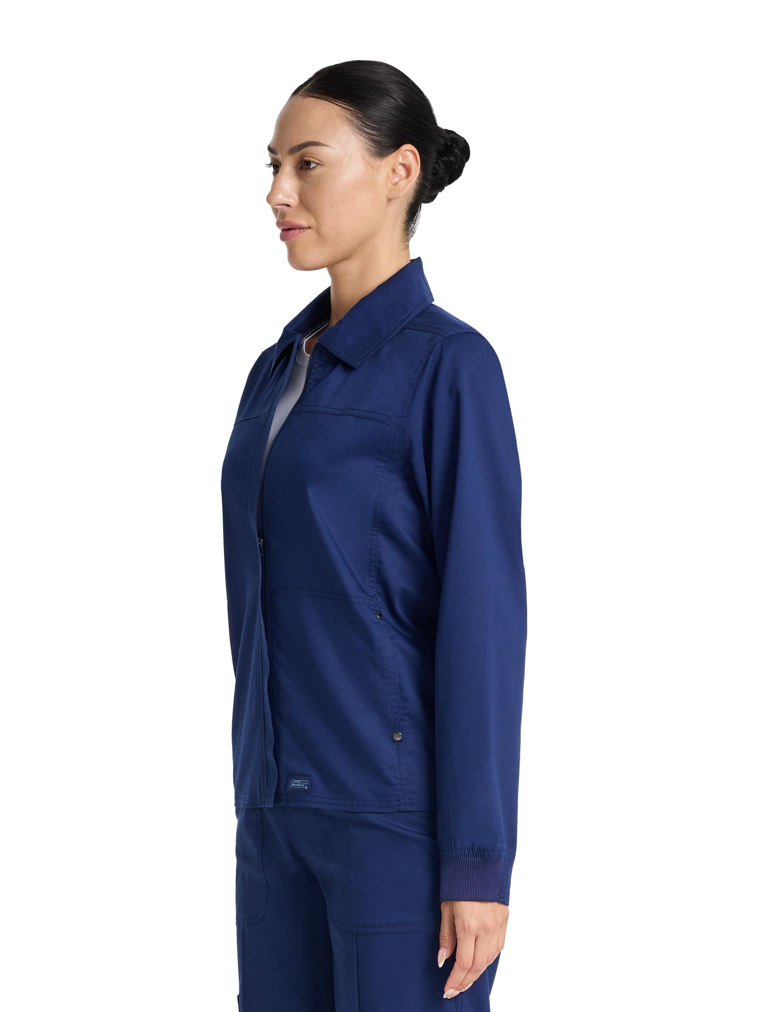 Genuine Dickies Women's Collared Zip Scrub Jacket