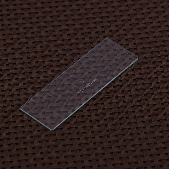 HEALEEP 1Pcs Microscope Micrometer for Calibration with Optical Glass in Laboratory Use