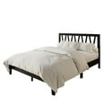 thumbnail image 4 of Home Design Gadsden Twin Panel Bed Frame with Arched V-Design Headboard and Center Leg Support, Black, Box Spring Required, Easy Assembly, 4 of 11