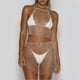 thumbnail image 1 of rejilla para mujer, vestido de playa, vestido de rejilla, vestido de verano con , vestido de imitación, Blanco Soledad Bikini de rejilla para mujer, 1 of 10