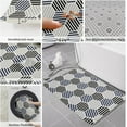 thumbnail image 6 of Kitchen Mat Rug 1 PCS Modern Art Black White Grey Hexagon Geometric Pattern Runner Rug Anti-Fatigue Comfort Memory Foam Standing Mat Non-Slip Floor Door Mat for Bathroom Bedroom 16x47in, 6 of 6