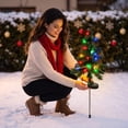 thumbnail image 4 of Yeciiwht Solar Christmas Tree Stake Light – Small Tree Ground Lamp for Outdoor Yard, Walkway & Holiday Garden Decor, 4 of 6