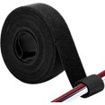 thumbnail image 1 of czcpp-1 Inch x 15 FT Double Sided Hook And Loop Roll Tape - Two Sided, Self Stick, Reusable Cable Ties Wrap for Cable Management, Heavy Duty Extender Straps Long Wire Strips Band Black, 1 of 4
