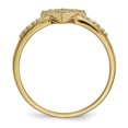 thumbnail image 2 of Bague Triangle Diamant 14k Taille 7, 2 of 3