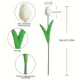 thumbnail image 4 of 10 piezas de flores de tulipán artificiales, ramo de tulipanes de espuma de PE, flores falsas para decoración de ceremonias de boda, ramo decorativo para el jardín del hogar, 4 of 5