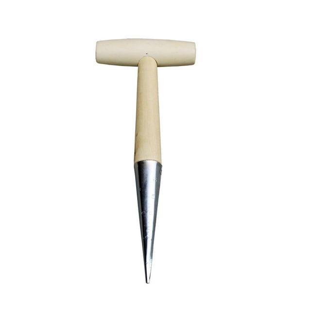 Herramienta para plantar bulbos, perforadora de jardín, plantadora de mano para jardinería Acero inoxidable