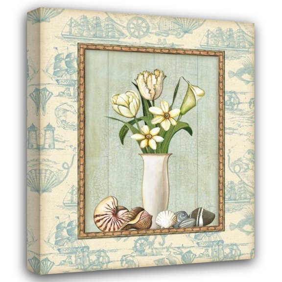 Charlene Audrey 15x18 Gallery Wrapped Canvas Wall Art Titled - Beach Memories II