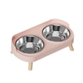 thumbnail image 4 of Comedero elevado para perros y gatos con protección para el cuello, fácil de limpiar y estable. Tazón de acero inoxidable, 4 of 9