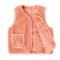 thumbnail image 3 of Toddler Boy Girls Fleece Vest Cute Soft Sherpa Sleeveless Jacket Kids Fall Winter Warm Waistcoat Outerwear with Pockets, 3 of 5