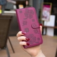thumbnail image 6 of Wallet Case Compatible with iPhone 12 Pro Max with Card Holder, Slim Stand Case for Women and Girls Lovely Embossed Floral Protective PU Leather Flip Case for iPhone 12 Pro Max, Rose, 6 of 6