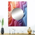 thumbnail image 1 of Designart "Illusory Depth in Multicolor Op Art I" Op Art Mirror Wall Decor - Modern Multicolor Abstract Large Printed Mirror Wall Decor For Bedroom - 32" x 24" Inch, 1 of 5