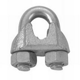 Campbell Electrogalvanized Malleable Iron Wire Rope Clip 1-1/2 in. L Campbell Electrogalvanized Malleable Iron Wire Rope Clip 1-1/2 in. L