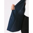 thumbnail image 5 of DARING DIVA Women's Plus Business Suit Blazer Button Work Blazer Jacket Navy Blue 1X, 5 of 6