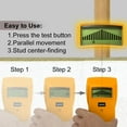 thumbnail image 6 of Allosun Stud Finder -Wood Finder Wall Scanner AC Wire Metal Stud Finder TS79A, 6 of 9
