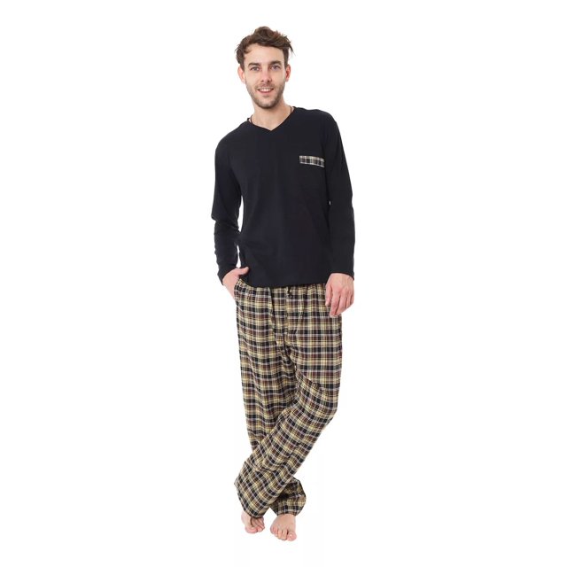 Pijama Caballero Franela 100% ALG. Super Comoda Y Calientita