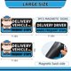 thumbnail image 3 of Conjunto de Imanes para Auto Hodolusen Conductor de Entregas Reflectante 2x11x7 + 1x11x3, 3 of 6