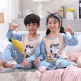 thumbnail image 1 of Pijamas para niños, conjunto de ropa para el hogar de manga larga para niñas de estilo coreano, ropa fina para aire acondicionado para bebés, ropa para niños de primavera y otoño, 1 of 2