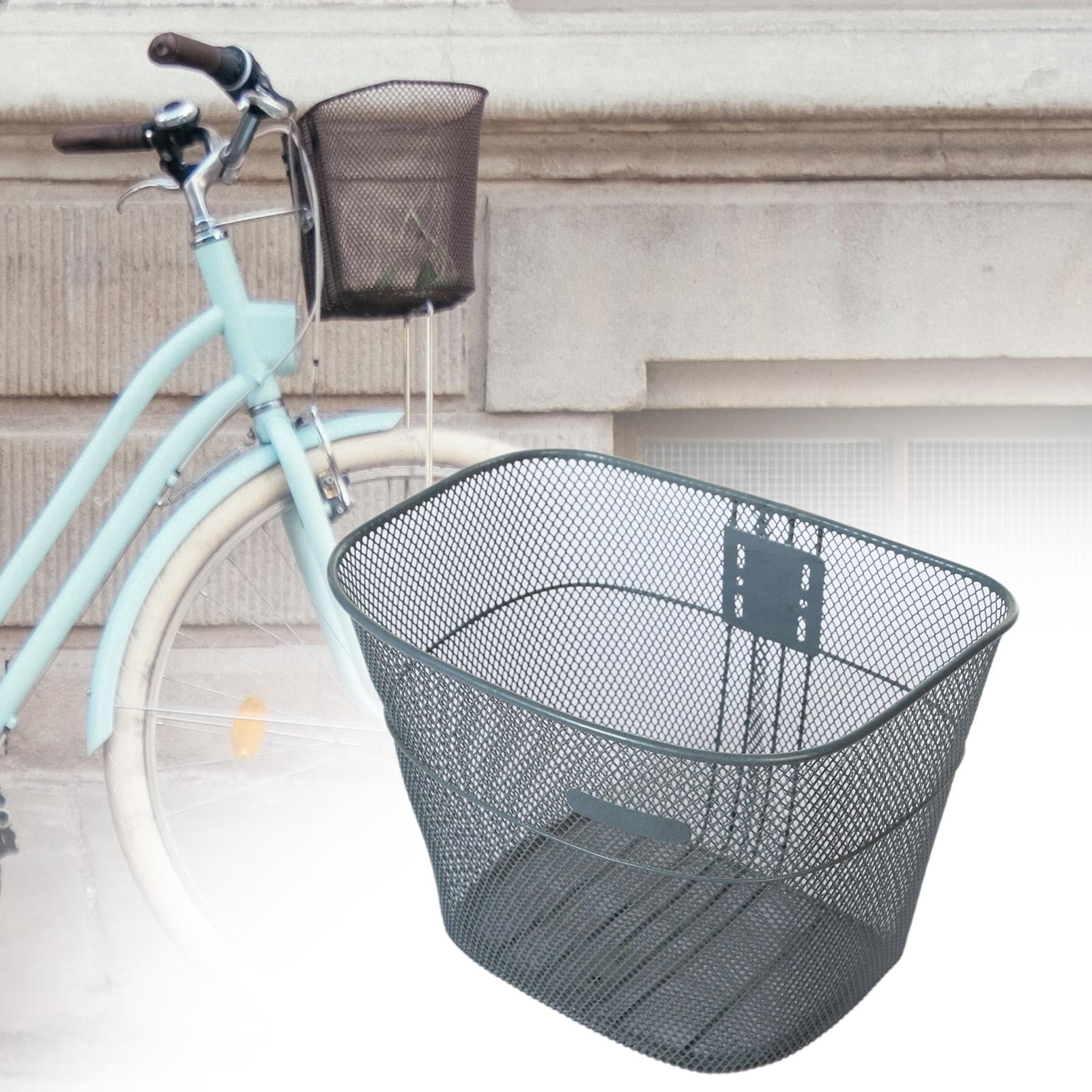 harayaa Bike Basket Basket Large Space Rustproof Bike Frame Basket Bike Front Basket for Gray