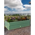 thumbnail image 5 of EastVita 8x4x2ft Galvanized Raised Garden Bed,Deep Root Planter Box for Vegetables,Flowers,Herbs-Large Metal Raised Garden Bed Kit Outdoor,Green, 5 of 5