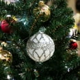 thumbnail image 6 of HongHeng 1Pc Glitter Christmas Balls Ornaments White Snowball Ornaments Mini Foam Xmas Hanging Seasonal Decoration for Christmas Tree Winter Decor Party Wedding Supplies, 6 of 6