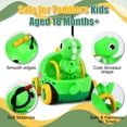 thumbnail image 4 of Tcovle Remote Control Car for Toddlers, RC Dinosaur Chasers Cars with Music and Sound for Toddlers Kids Age 5+ (Green), 4 of 8