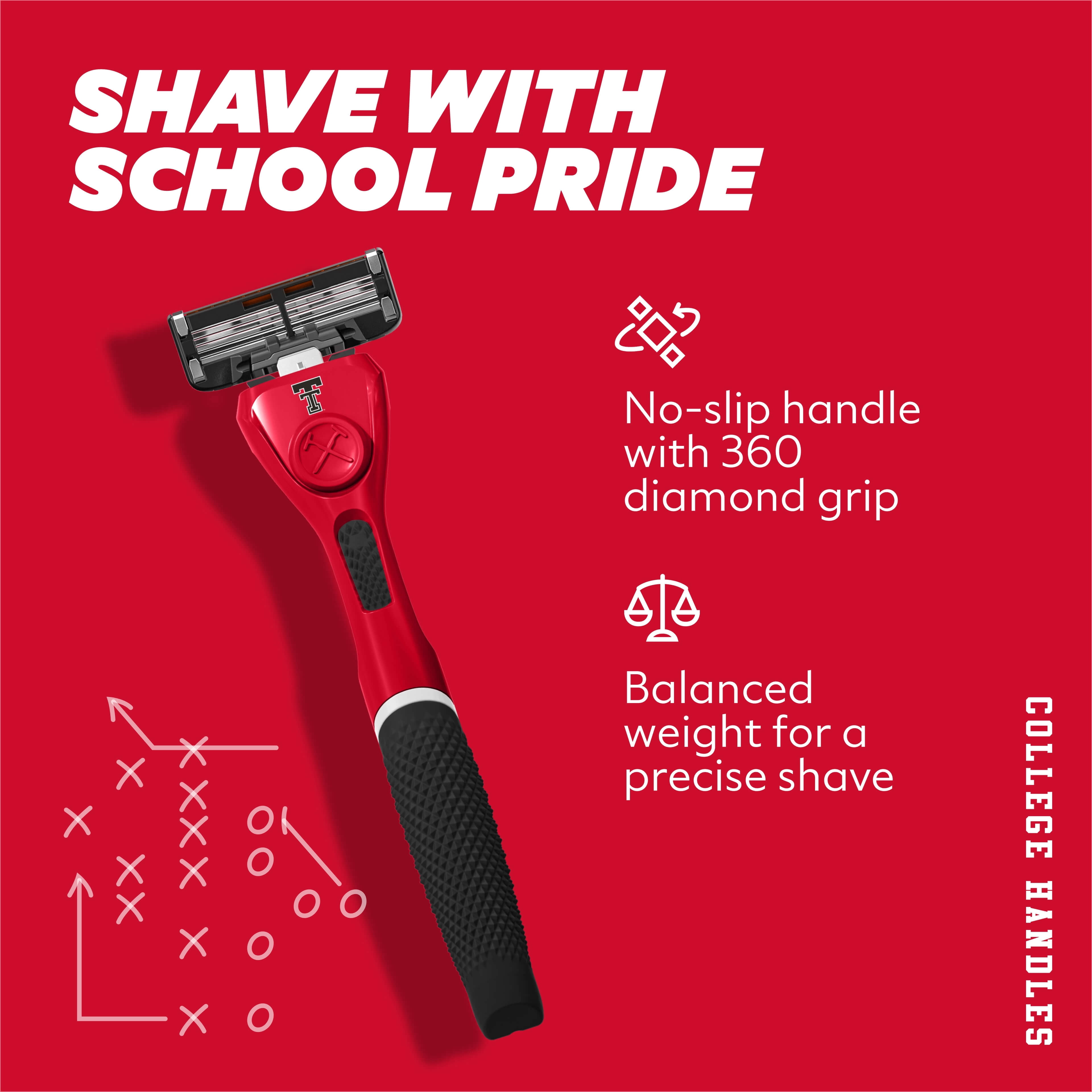 Dollar Shave Club Texas Tech 6-Blade Razor Starter Set