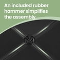 thumbnail image 3 of LEDREM 16-Cube Modular Storage System - Heavy Duty Plastic&Metal nizer,Tool-Free Assembly, Multi-Functional Use, All age,Black, 3 of 6