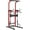 Red, variant on Soges Power Tower Dip Station Pull Up Bar Gym Fitness Workout Exercise Equipment Strength Training with Speed Punching Bag Boxing Ball
