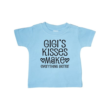 

Inktastic Gigi Kisses Make Everything Better Gift Baby Boy or Baby Girl T-Shirt
