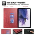 thumbnail image 2 of Dteck Case for Samsung Galaxy Tab S9 11 Inch 2023, Galaxy Tab S9 / S8 / S7 Case with Credit Card Slots, Multi-Angle Stand Folio Shockproof Cover,Red, 2 of 5