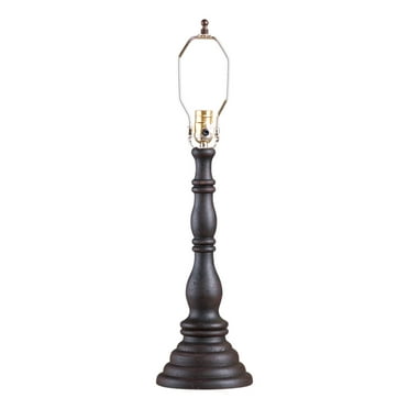 Irvins Country Tinware Davenport Lamp Base in Black