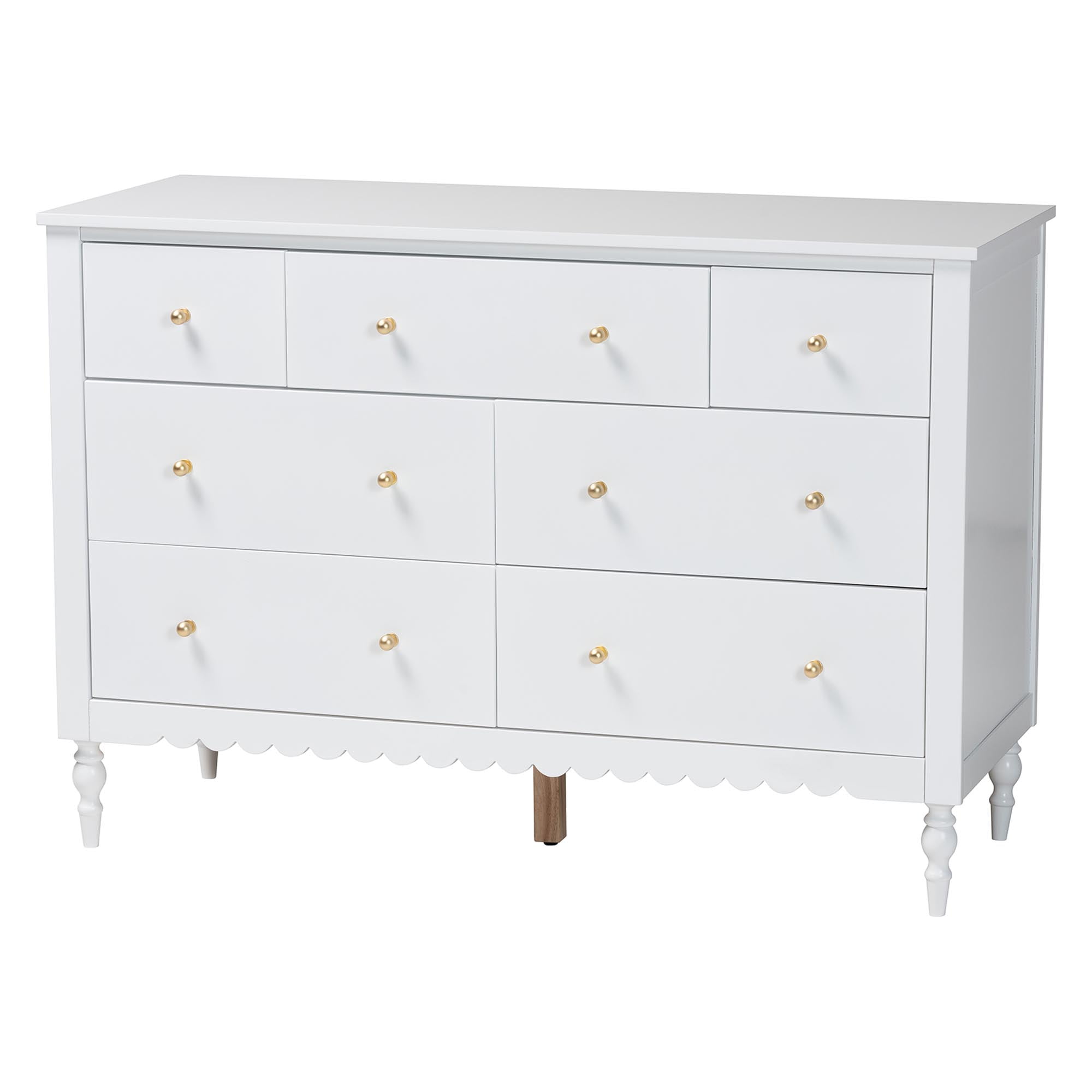Baxton Studio Roni Modern Bedroom Set, Twin, White