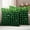 Green DarkGreen, variant on St. Patrick's Day Outdoor Waterproof Pillow Covers, Spring Lucky Shamrocks Rustic Leaves Decorative Square Throw Pillowcase Sofa Cushion Sham for Patio/Couch/Chair, 16"x16" 2 Pack