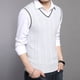 thumbnail image 4 of Chaleco de Suéter Para Hombres Casual de Punto de Algodón Con Cuello En V Chaleco Sin Mangas Suéter Tops Blusa Odeerbi ODB-4, 4 of 7