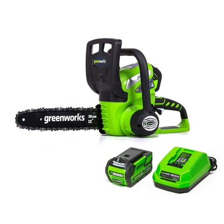 Greenworks 20262 40V G-MAX Lithium-Ion 12 in. Chainsaw Kit