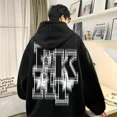 thumbnail image 5 of Sudadera con capucha de gran tamaño para hombre, suéter con letras estampadas de Hip Hop, ropa de calle Y2K, Otoño, 2024, 5 of 5