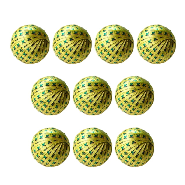 Cateissary 10 Uds. De bolas para el Día de San Patricio, bola colgante de tréboles, accesorios divertidos de búfalo verde, suministros para Type7 NO7