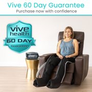 Vive Leg Compression Recovery System – Air Massage Boots for Athletes, Circulation & Pain Relief – Sequential Compression Device (SCD) for Swelling, Cramps, Lymphedema & Relaxation
