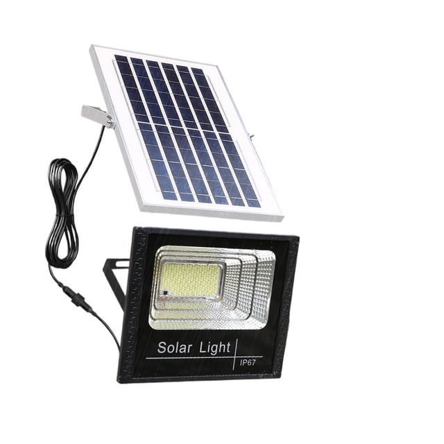 Lumière Solaire LED 500w Projecteurs Solaires Extérieurs Réflecteurs avec Télécommande pour Jardin Rue, Sélection Multi-Mode