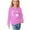 Pink, variant on AJTQTH Lovely Dog Paw Heart Pattern Graphic T-Shirts for Kids Boys Girls Casual Long Sleeve Crewneck Pullover Sweatshirts Loose Oversized Baggy Shirts Army Green 9-10 Years