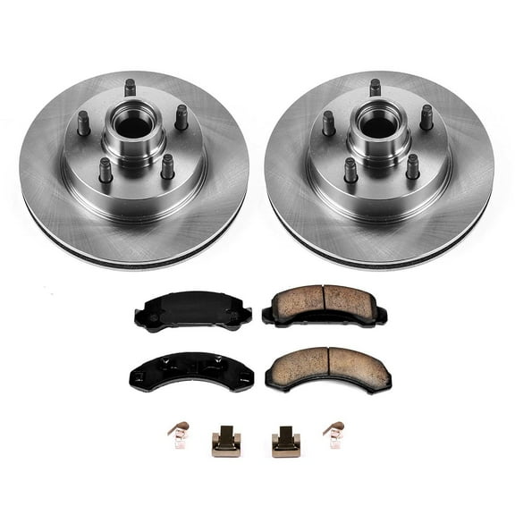 Ultimate Brakes Front Semi-Metallic Brake Pad and Rotor Kit with Hardware WM81339
