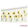 thumbnail image 2 of Vonky Demi-Rideau Semi-Transparent Tournesol Court Tringle Tournesol Demi-Fenêtre Rideau Poche Cantonnière Balcon Salon, 2 of 9