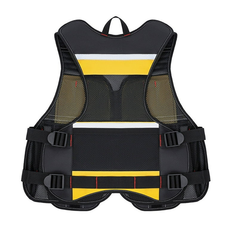 Work Jacket Adjustable Pocket Tool Vest Construction Vest Tool