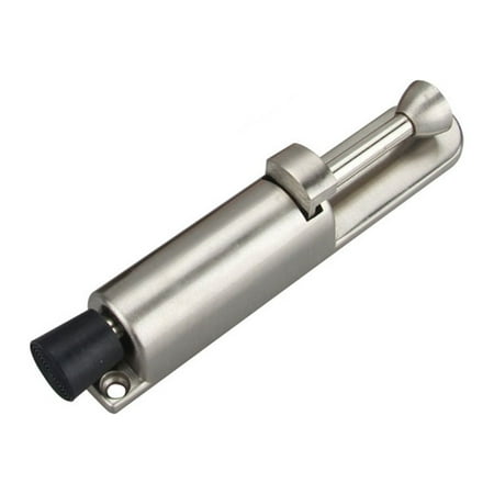BE-TOOL Zinc Alloy Foot Operated Door Stop Spring-Loaded Step-on Door Stopper Door Holder Step Hardware (Brushed Nickel)