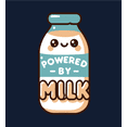 thumbnail image 2 of "Powered By Milk" Youth Navy Blue Crew Neck Short Sleeve Tee-Medium, 2 of 4