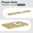thumbnail image 5 of 24" x 80" Arch Top 2-Lite Waterproof White Primed Solid Core Composite MDF Wood Sliding Barn Door With Hardware Kit, 5 of 7