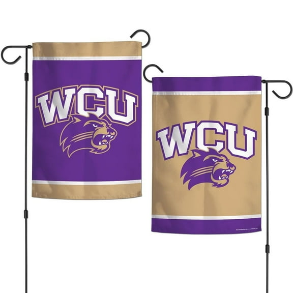 Western Carolina Catamounts 12.5inch x 18inch Double Sided Yard and Garden College Banner Flag is Printed in The USA