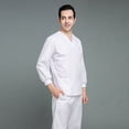 thumbnail image 4 of Ropa de lavado, ropa quirúrgica de manga larga, traje de color sólido, ropa de trabajo de salón de belleza, ropa de mano para cepillo dental oral de médico y enfermera para mujeres, 4 of 5