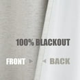 thumbnail image 5 of Flowpartex Natural Linen Full Blackout Energy Efficient Curtains for Bedroom Solid Thermal Insulated Window Panels Backtab Rod Pocket Drapes, 84"L×54"W 2 Pcs, 5 of 6