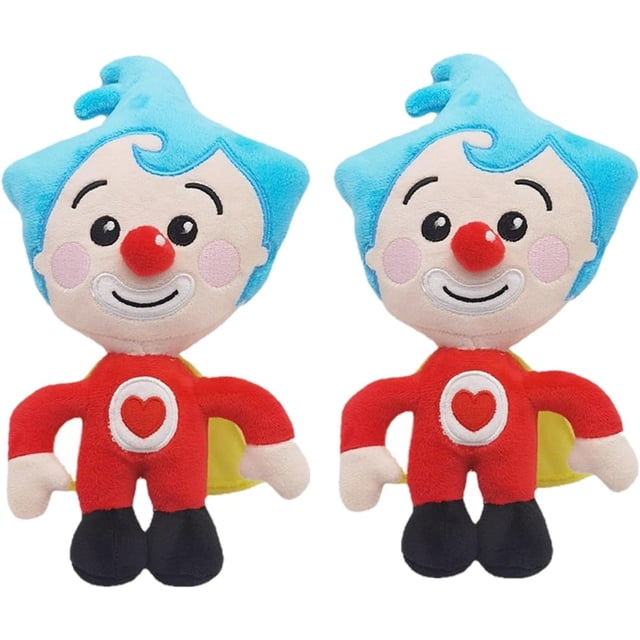Piezas Peluche del Mago Payaso Plim Plim de la Animación - 25 CM (2 Piezas)